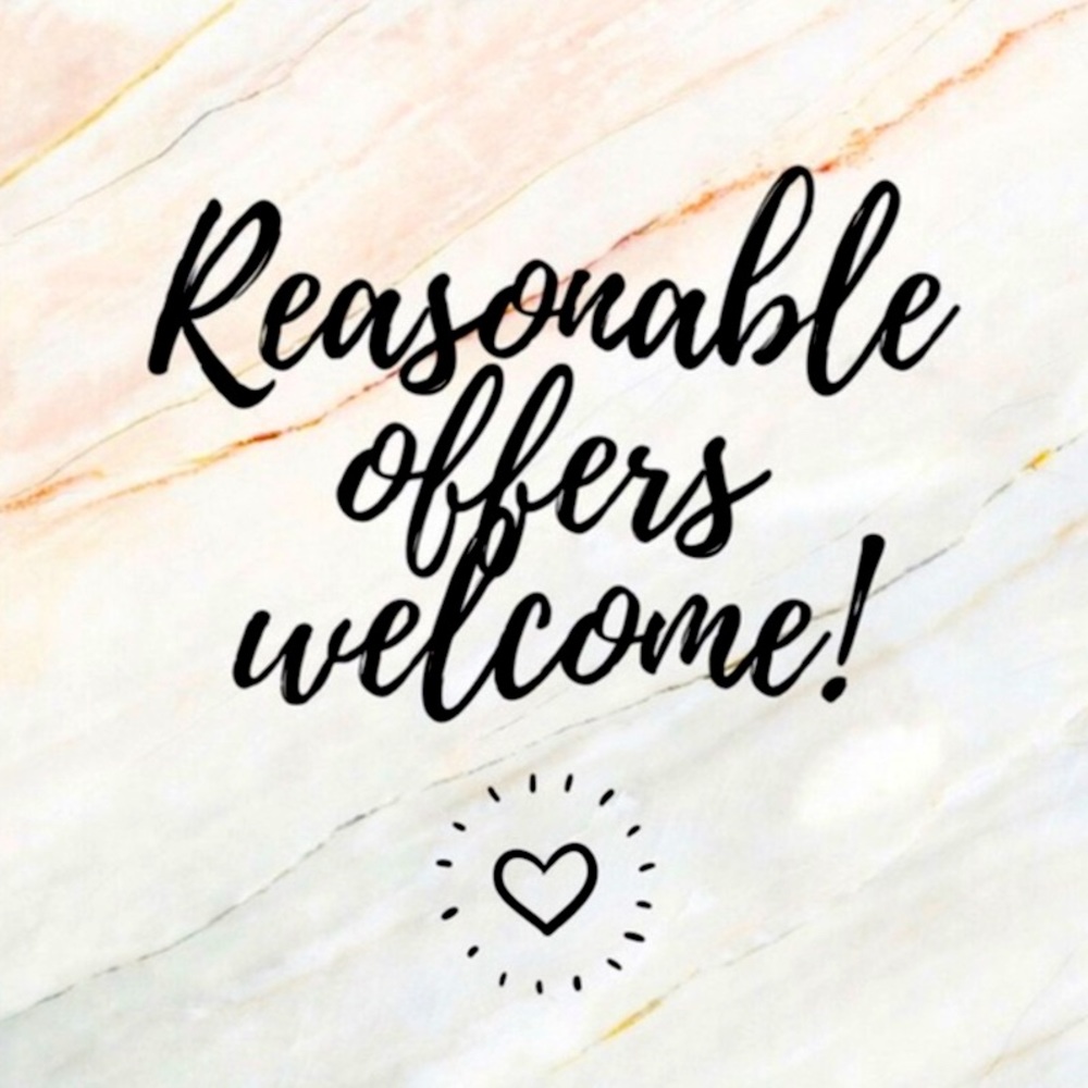 All reasonable offers welcome! 😁